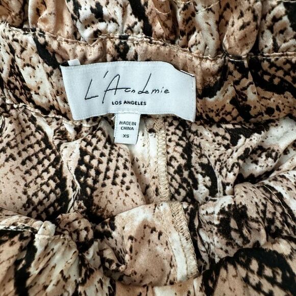 L'Academie Jane Satin Paper Bag Satin w/ Belt - Picture 5 of 6